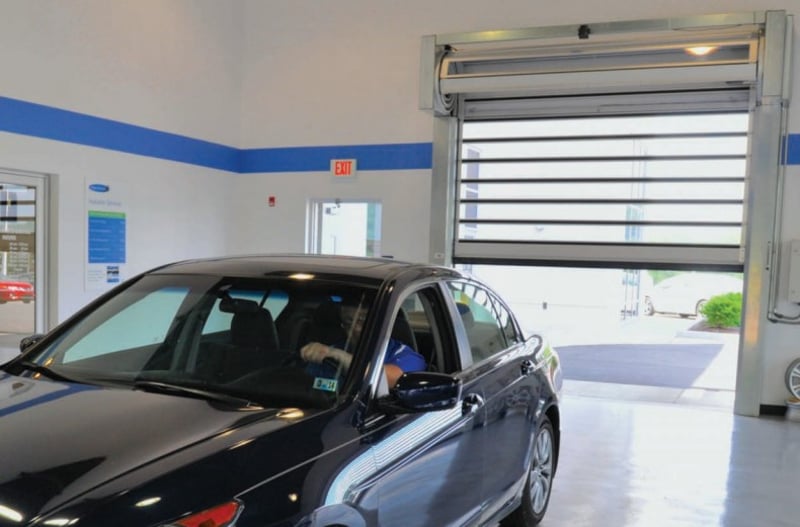 High Speed Doors At Delaney Add Zip To Auto Service Center